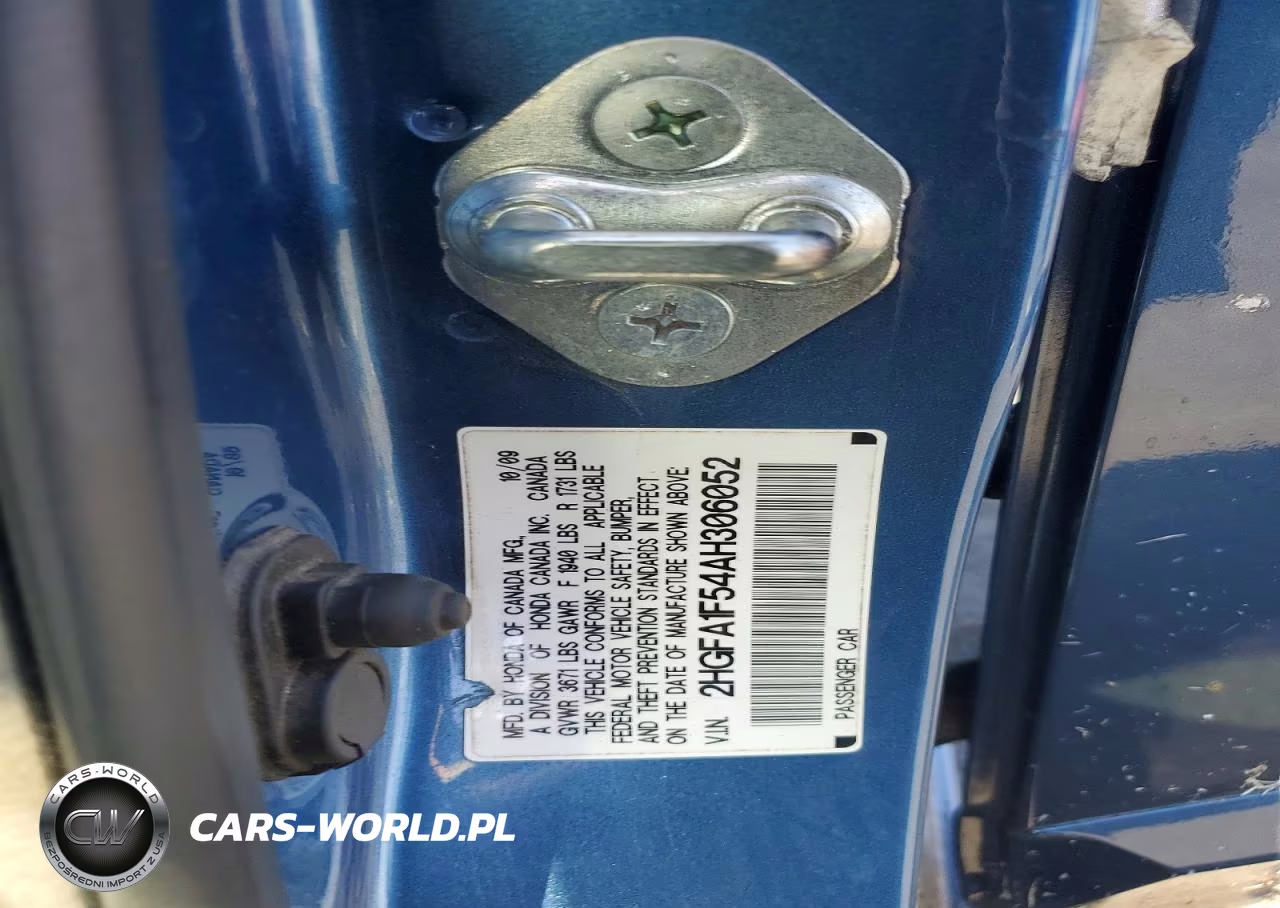 2010 Honda Civic Lx VIN:2HGFA1F54AH306052 - 12