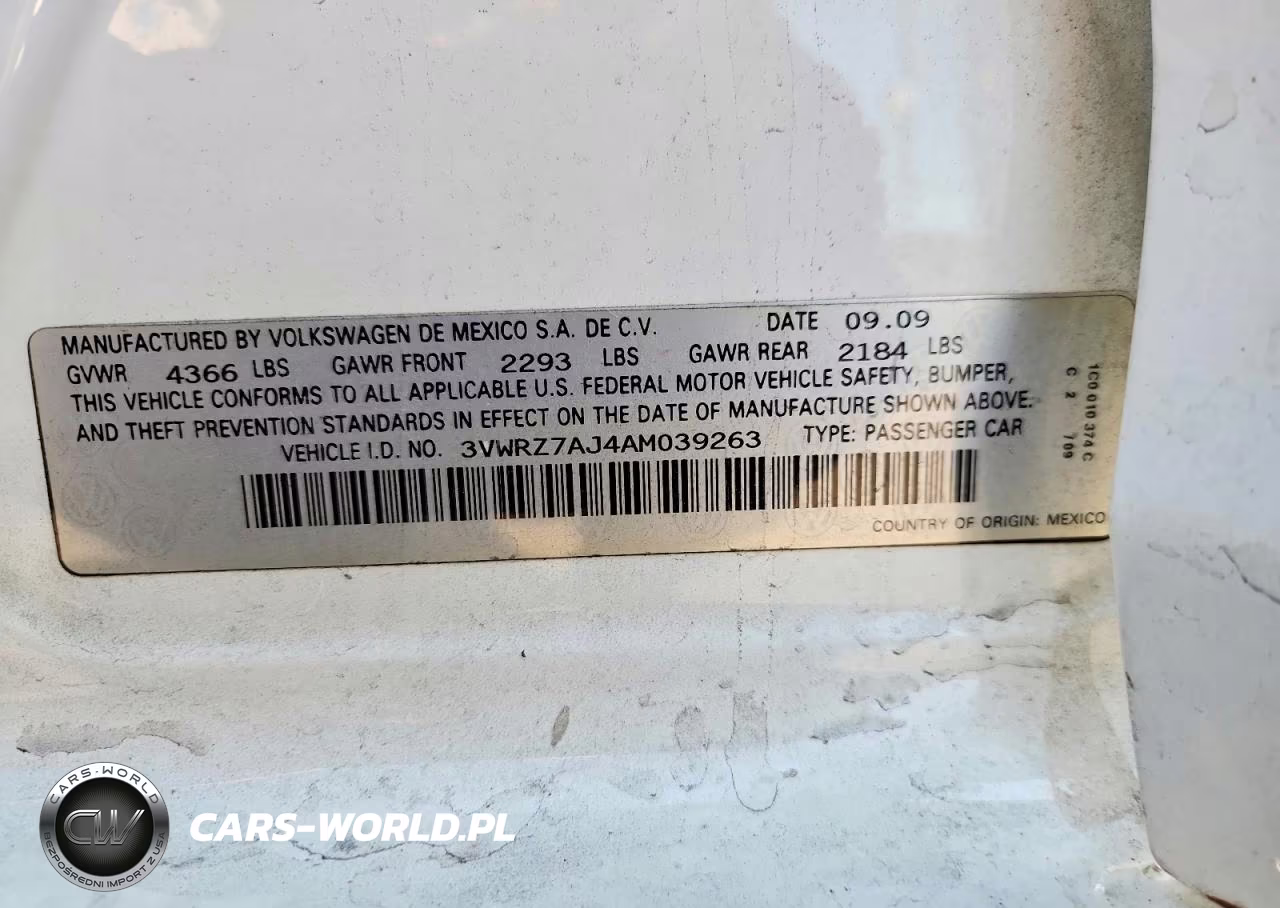 2010 Volkswagen Jetta Se VIN:3VWRZ7AJ4AM039263 - 12