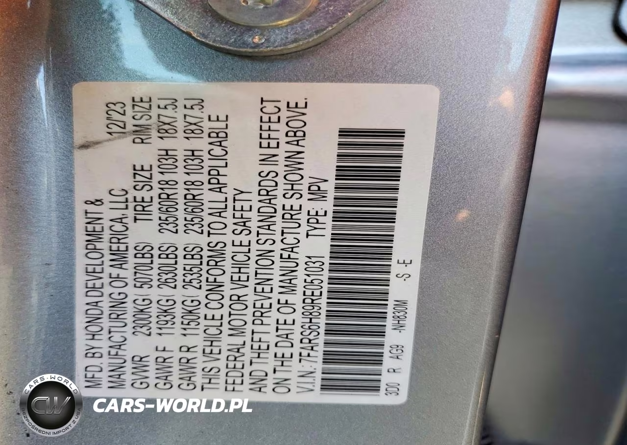2024 Honda Cr-V Sport-L VIN:7FARS6H89RE051031 - 13