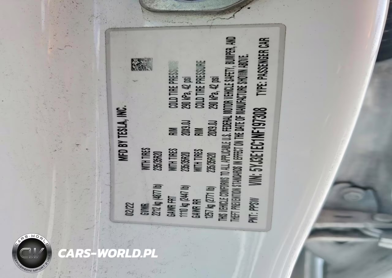 2022 Tesla Model 3 VIN:5YJ3E1EC1NF197308 - 13