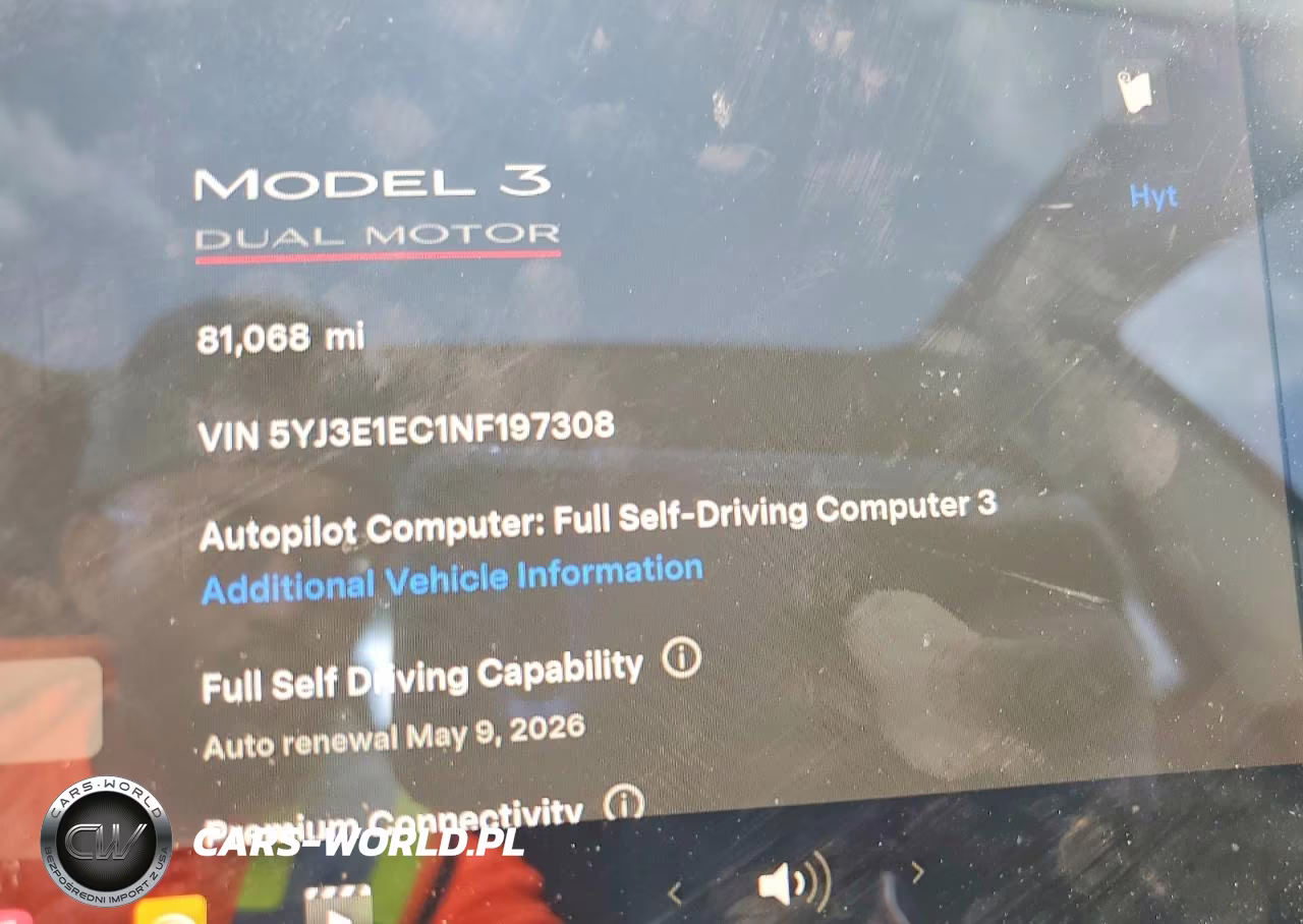 2022 Tesla Model 3 VIN:5YJ3E1EC1NF197308 - 9