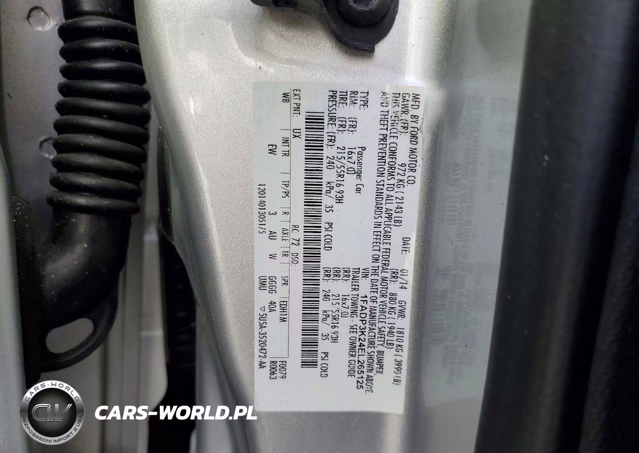 2014 Ford Focus Se VIN:1FADP3K24EL265125 - 12