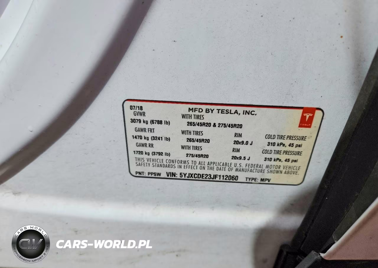 2018 Tesla Model X VIN:5YJXCDE23JF112060 - 12