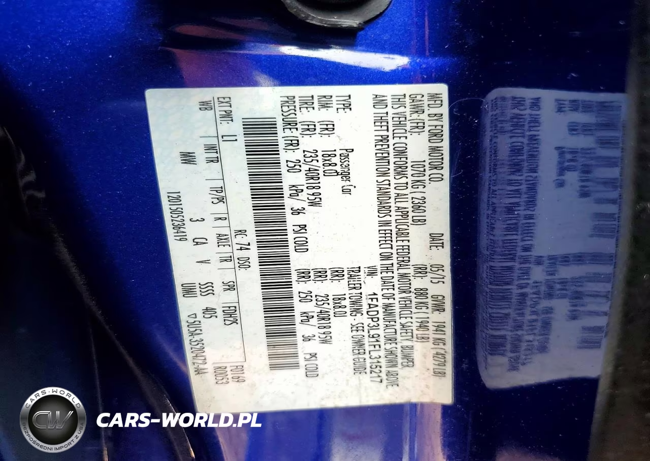 2015 Ford Focus St VIN:1FADP3L91FL315217 - 12