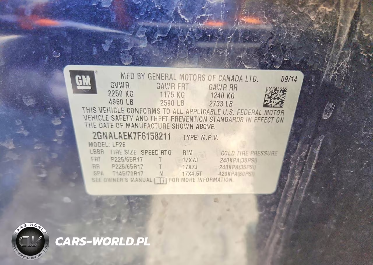 2015 Chevrolet Equinox Ls VIN:2GNALAEK7F6158211 - 12