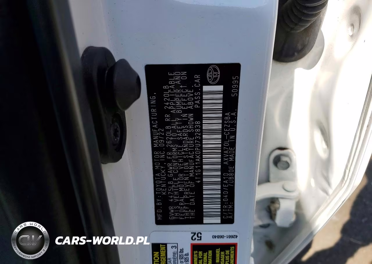 2023 Toyota Camry Se VIN:4T1G11AK0PU732838 - 12