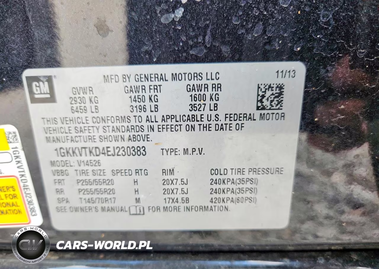 2014 GMC Acadia Denali VIN:1GKKVTKD4EJ230383 - 13