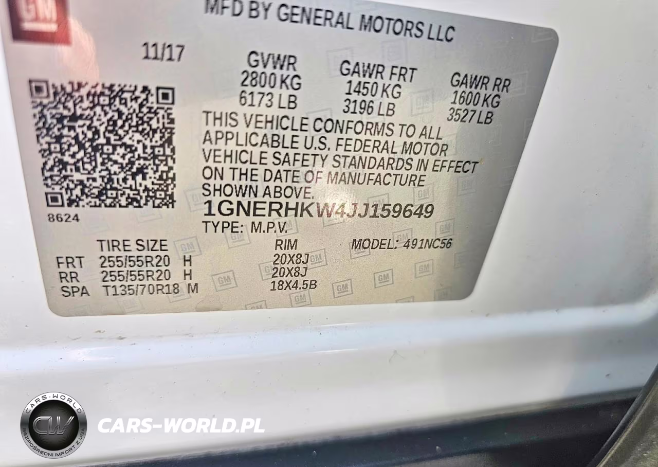 2018 Chevrolet Traverse Lt VIN:1GNERHKW4JJ159649 - 10