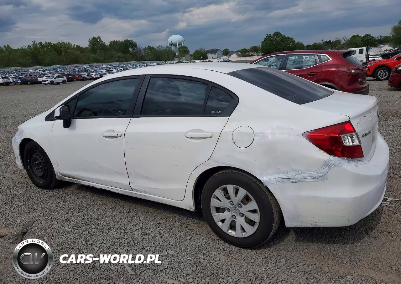 2012 Honda Civic Lx VIN:2HGFB2F57CH604102 - 2