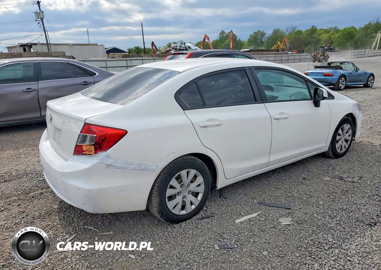 2012 Honda Civic Lx VIN:2HGFB2F57CH604102 - 3