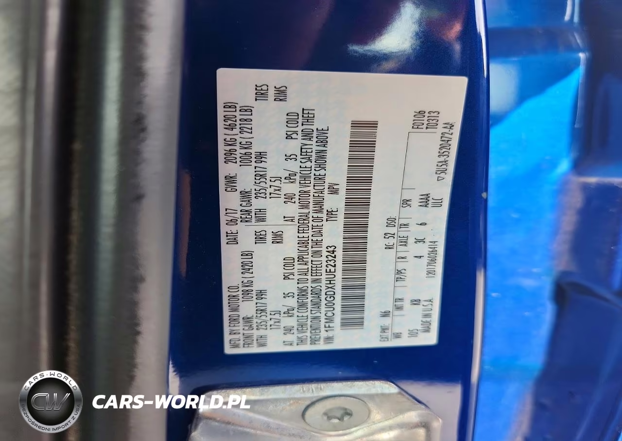 2017 Ford Escape Se VIN:1FMCU0GDXHUE23243 - 12