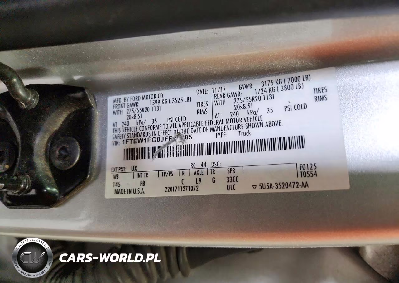 2018 Ford F150 Supercrew VIN:1FTEW1EG0JFB54285 - 12
