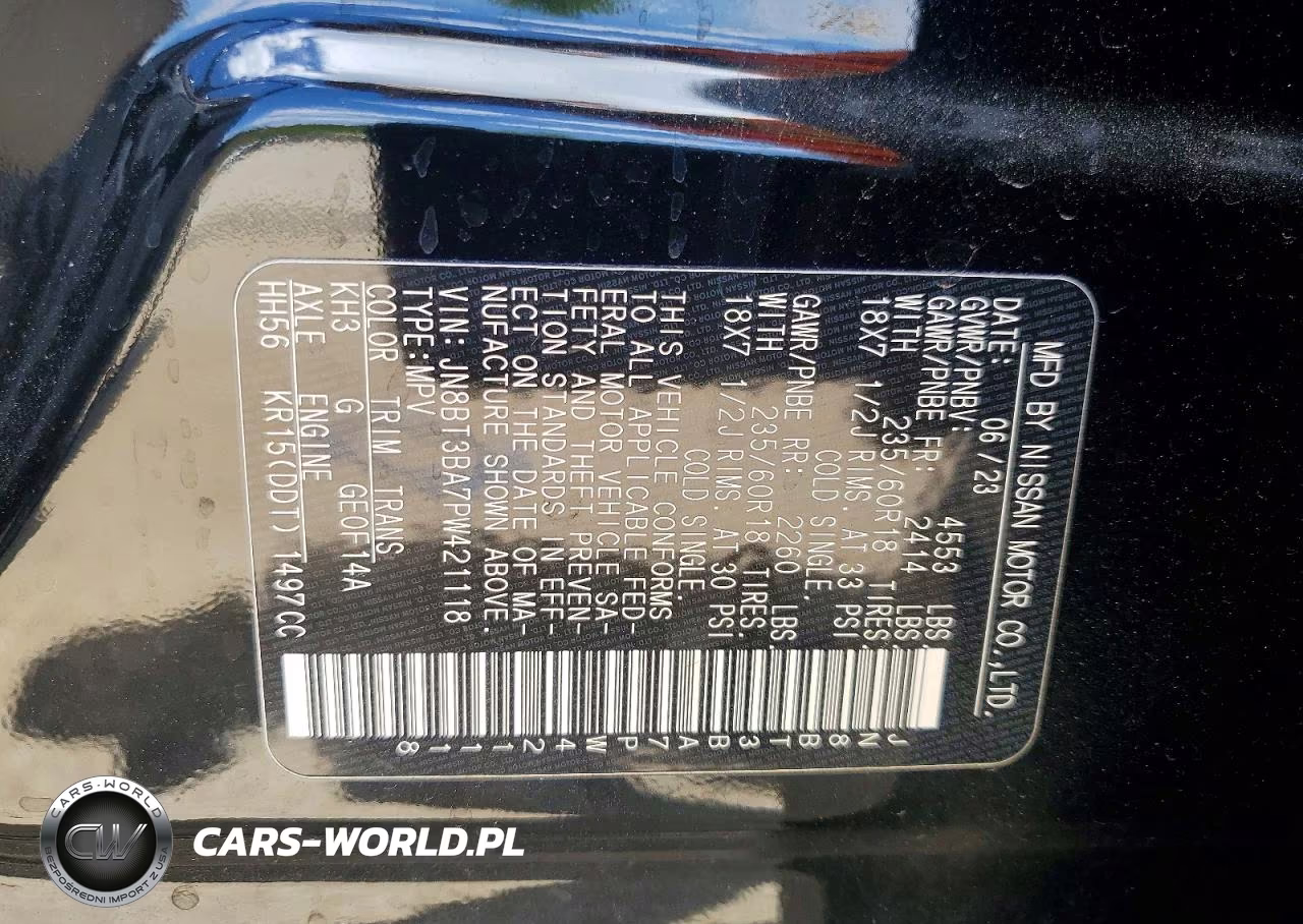 2023 Nissan Rogue Sv VIN:JN8BT3BA7PW421118 - 13