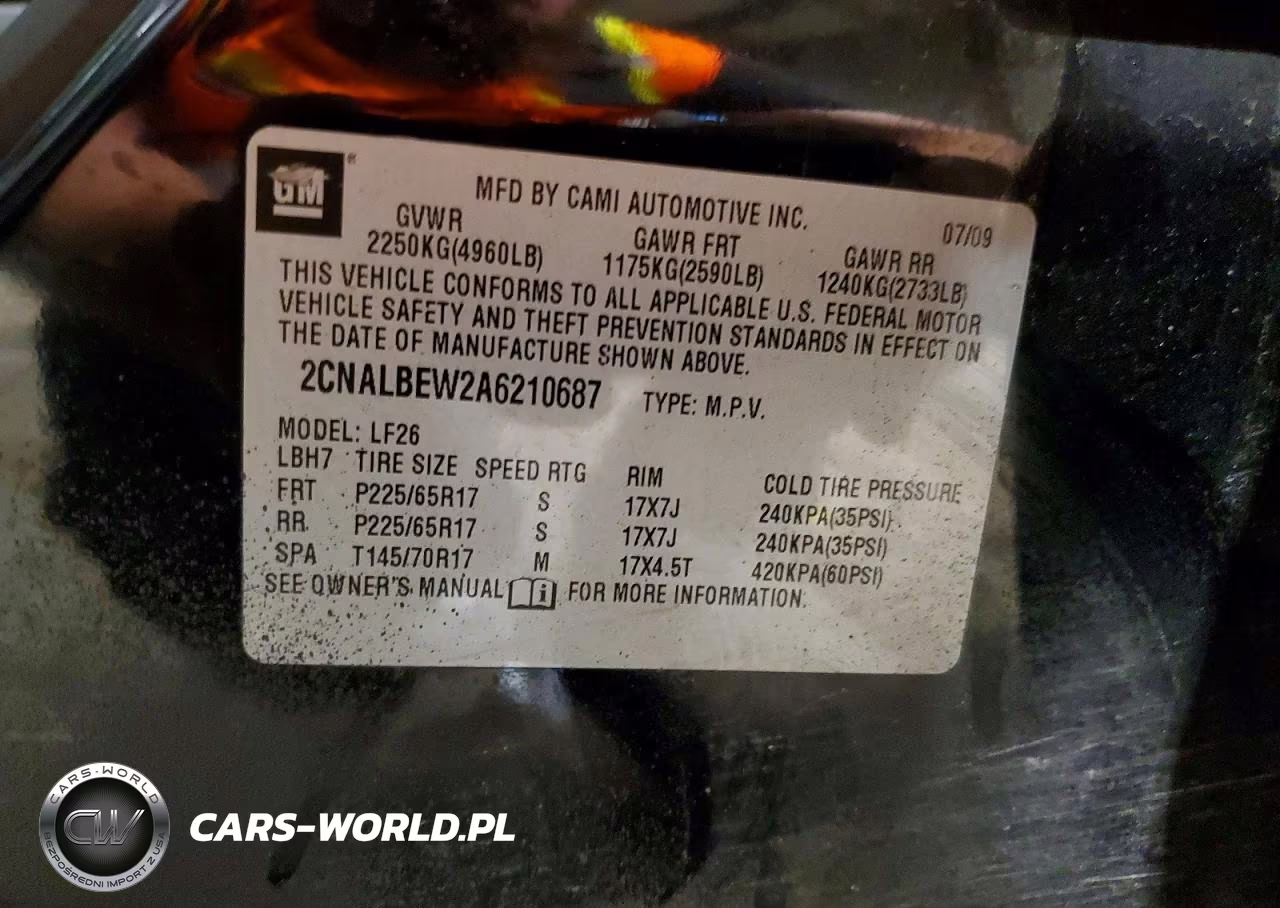 2010 Chevrolet Equinox Ls VIN:2CNALBEW2A6210687 - 13