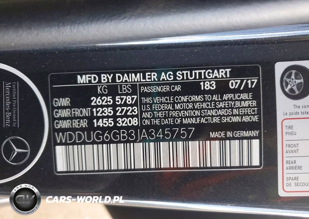2018 Mercedes-Benz S 450 VIN:WDDUG6GB3JA345757 - 12