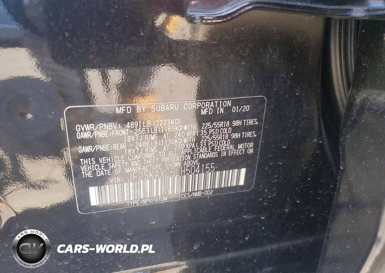 2020 Subaru Forester Touring VIN:JF2SKAXC5LH504155 - 14