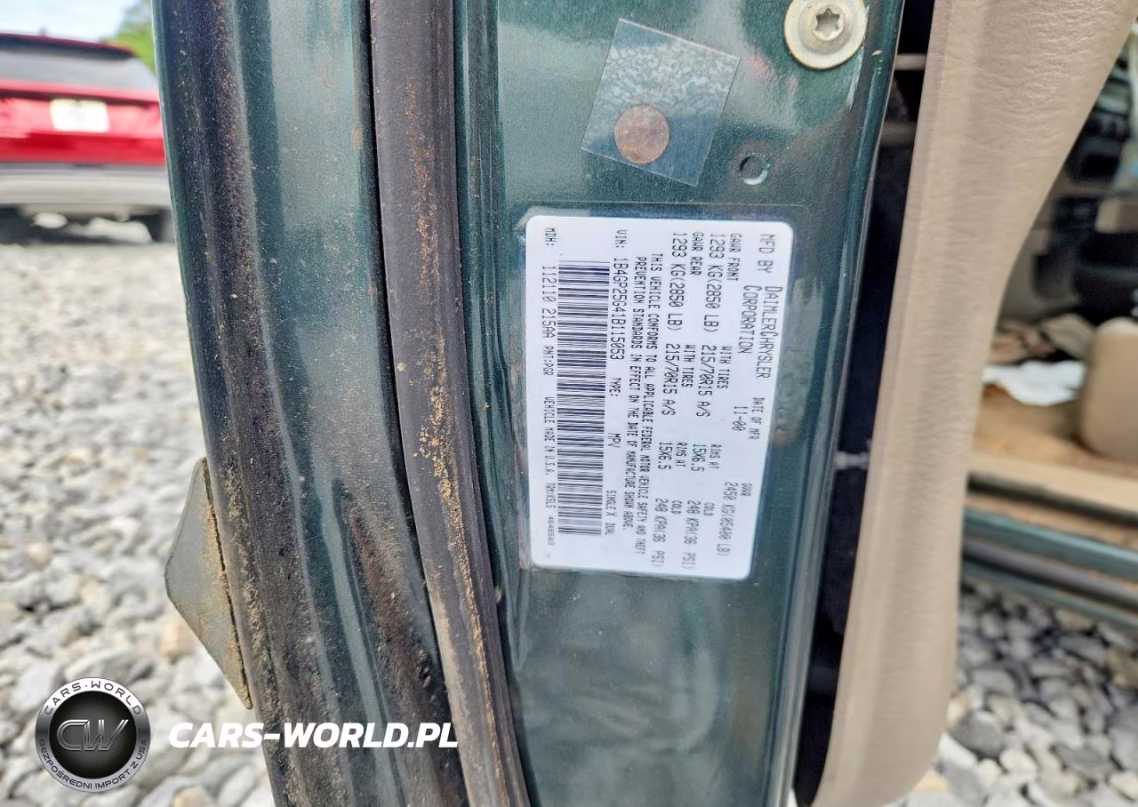 2001 Dodge Caravan Se VIN:1B4GP25G41B115053 - 12
