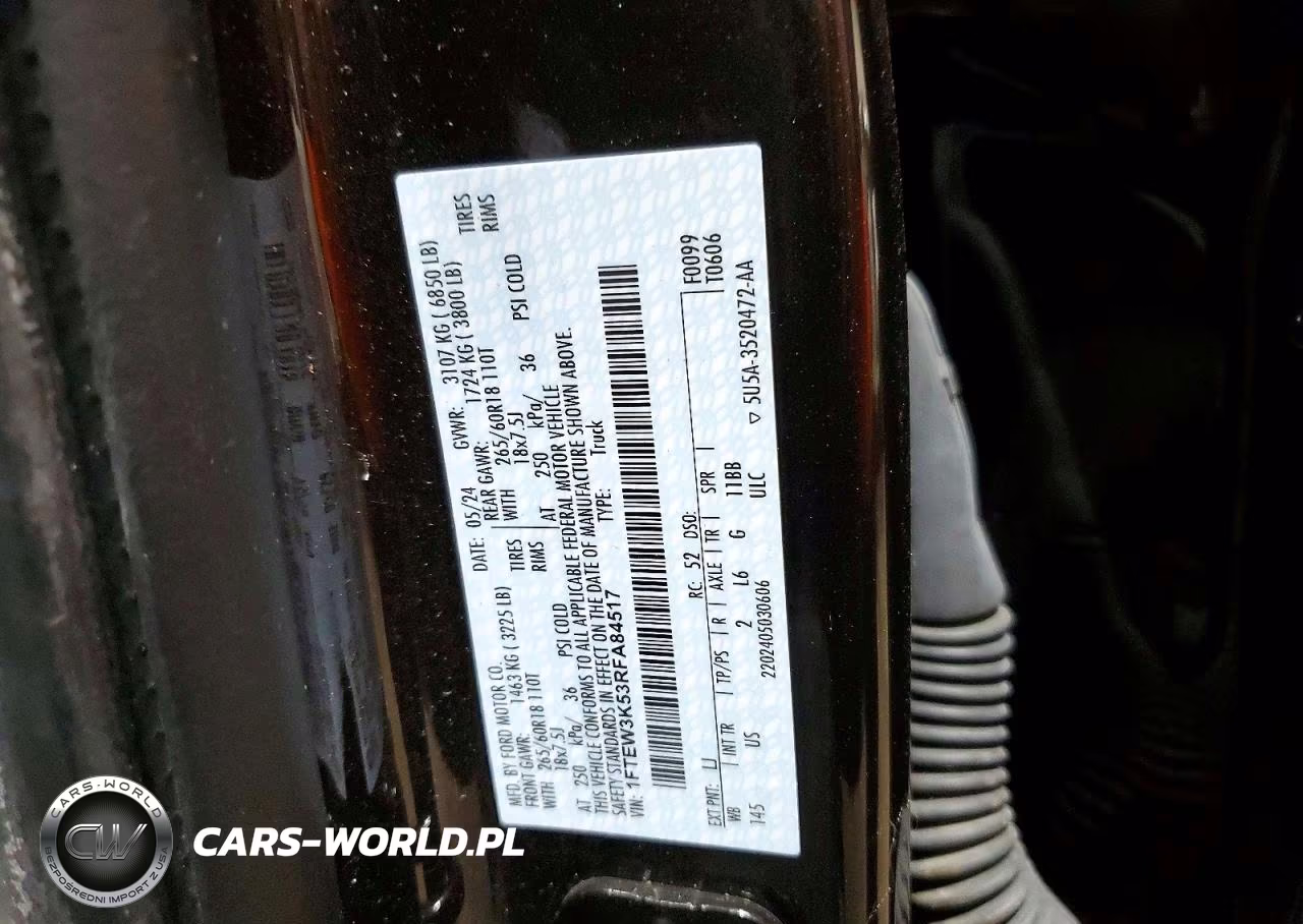 2024 Ford F150 Xlt VIN:1FTEW3K53RFA84517 - 12