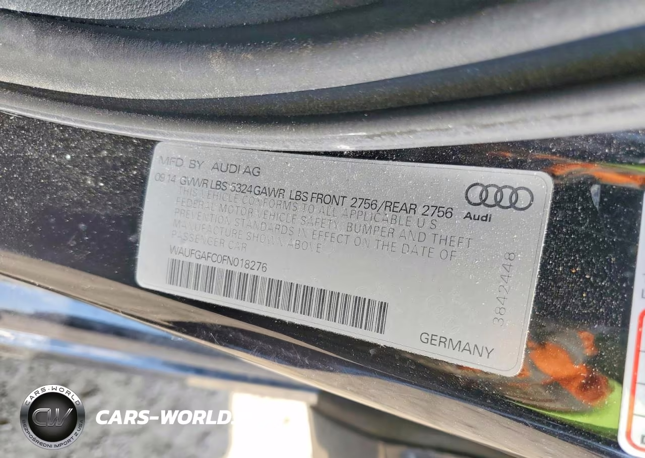 2015 Audi A6 Premium Plus VIN:WAUFGAFC0FN018276 - 12