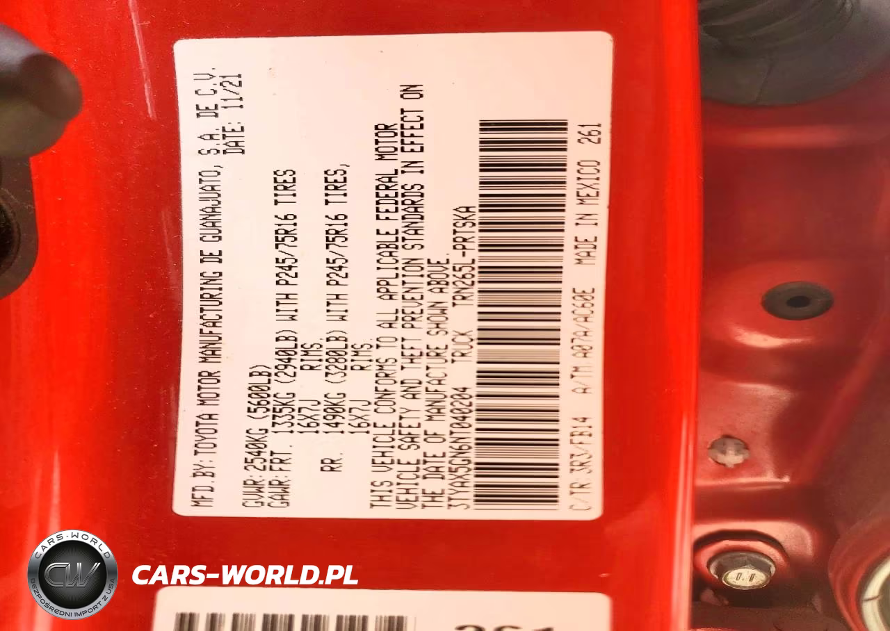 2022 Toyota Tacoma Sr VIN:3TYAX5GN6NT040204 - 12