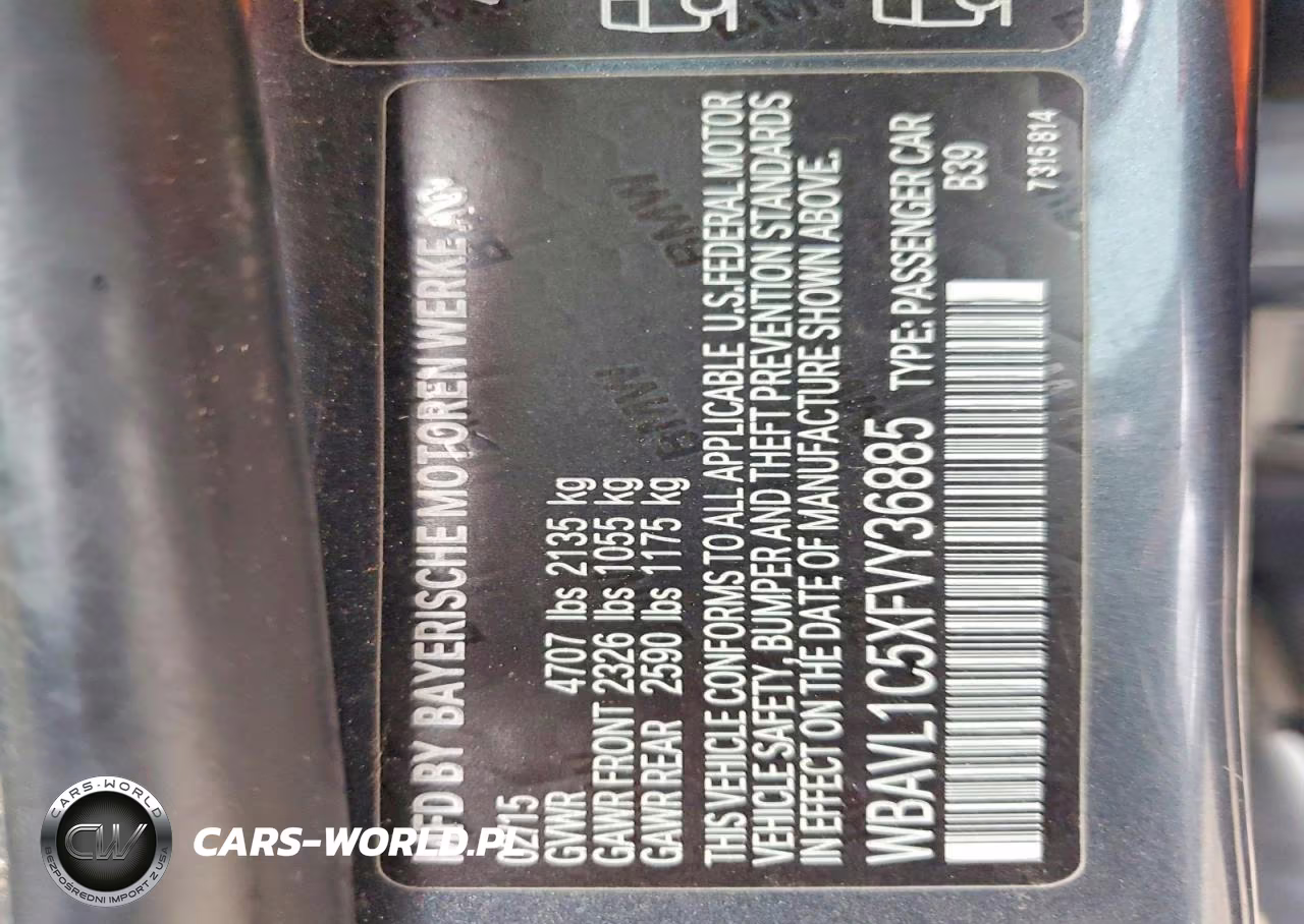 2015 BMW X1 xDrive28I VIN:WBAVL1C5XFVY36885 - 14
