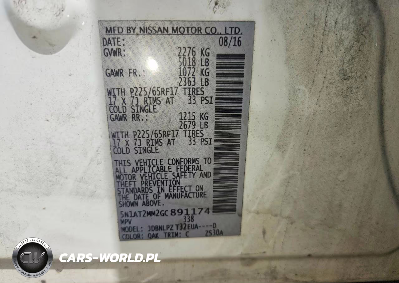 2016 Nissan Rogue S VIN:5N1AT2MM2GC891174 - 14