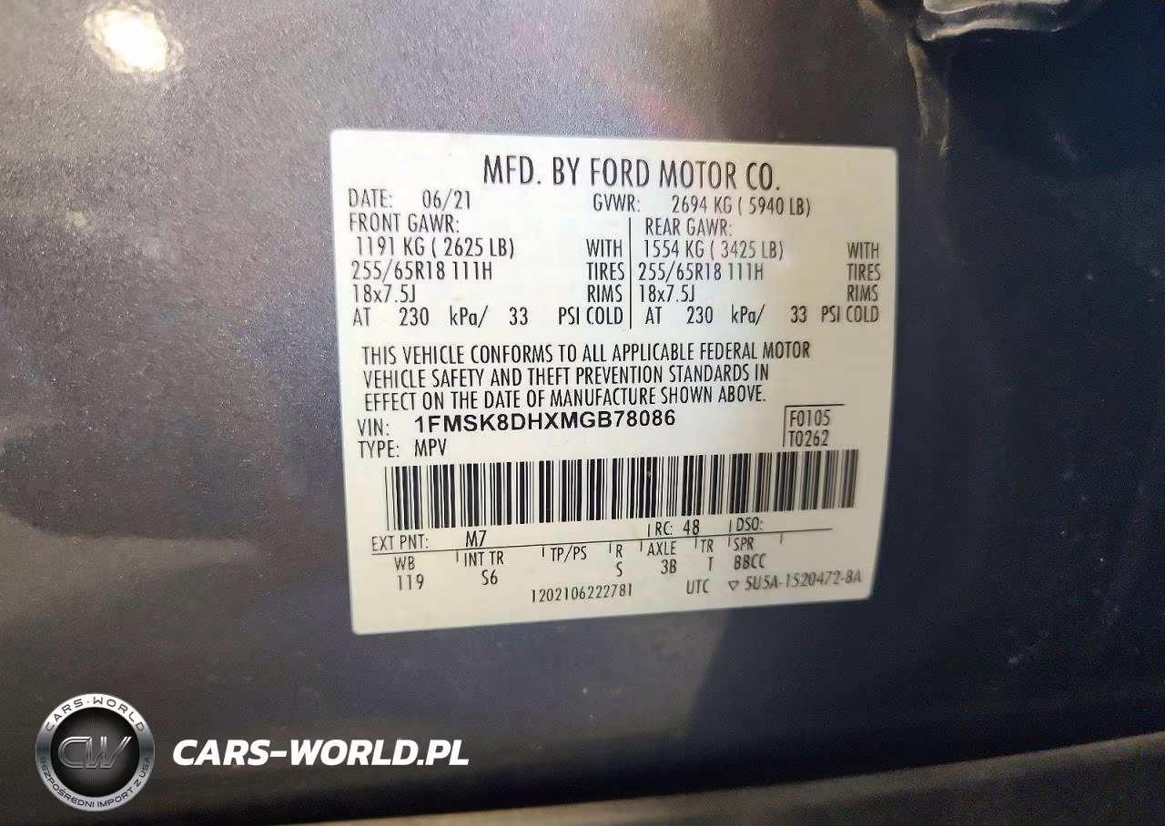 2021 Ford Explorer Xlt VIN:1FMSK8DHXMGB78086 - 13