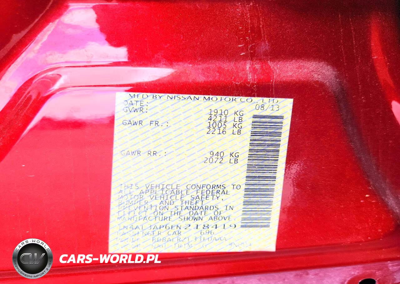 2014 Nissan Altima 2.5 S VIN:1N4AL3AP6EN218419 - 13