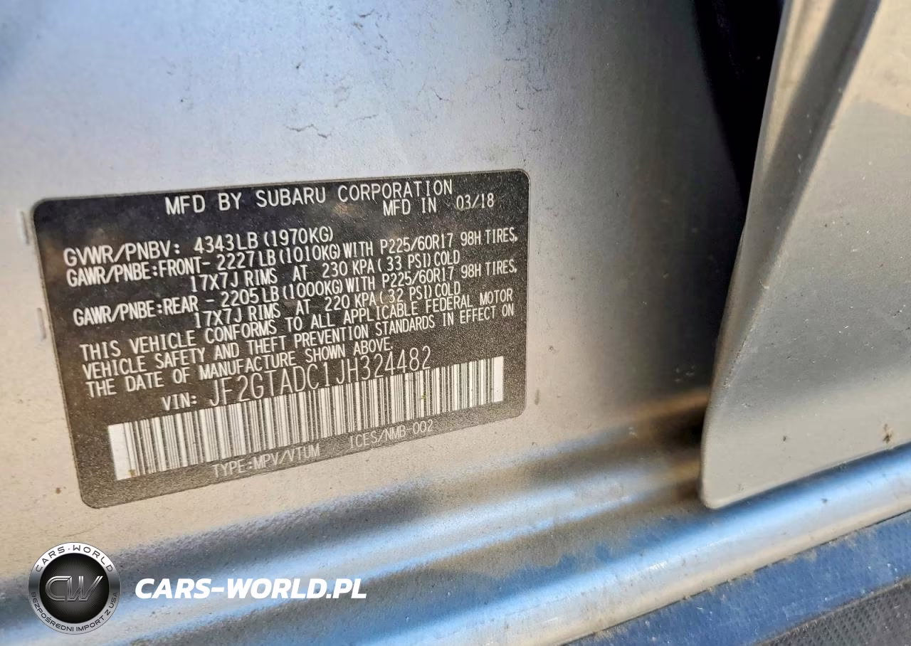 2018 Subaru Crosstrek Premium VIN:JF2GTADC1JH324482 - 12