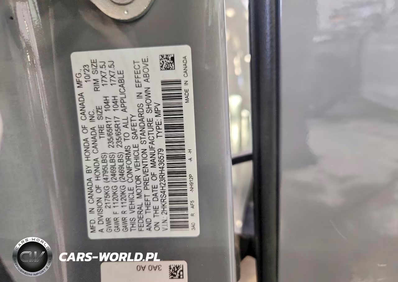 2024 Honda Cr-V Lx VIN:2HKRS4H23RH436579 - 12