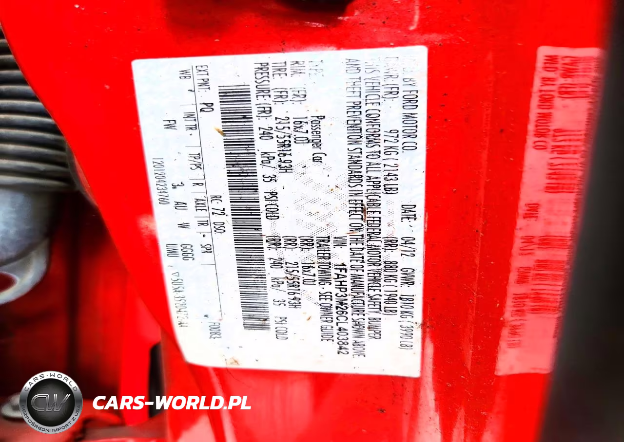 2012 Ford Focus Sel VIN:1FAHP3M26CL403842 - 12