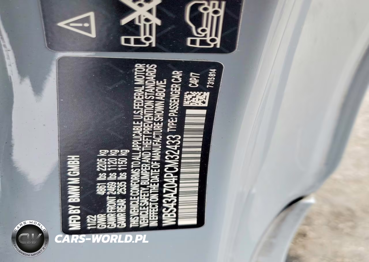 2023 BMW M4 Competition VIN:WBS43AZ04PCM32433 - 13