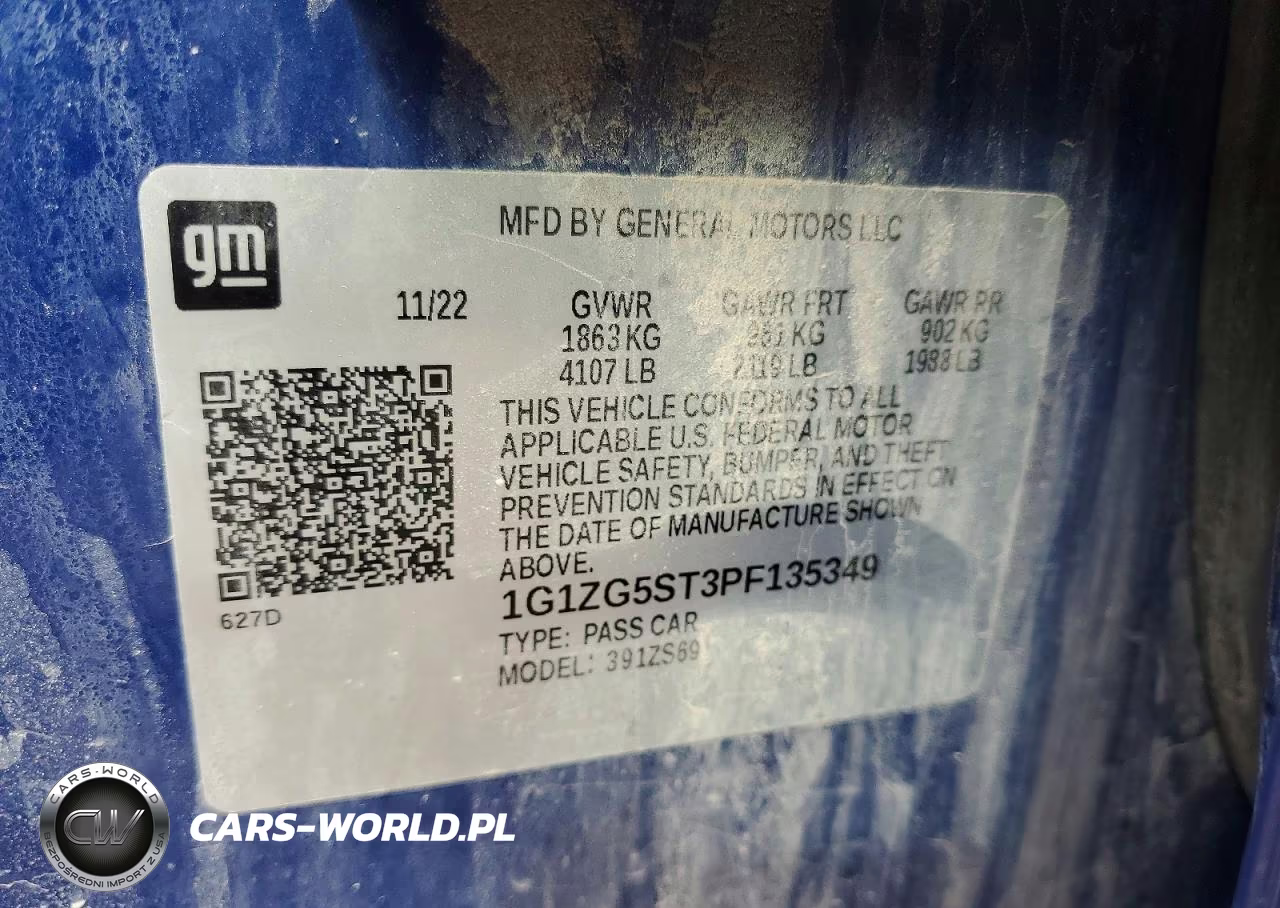 2023 Chevrolet Malibu Rs VIN:1G1ZG5ST3PF135349 - 12