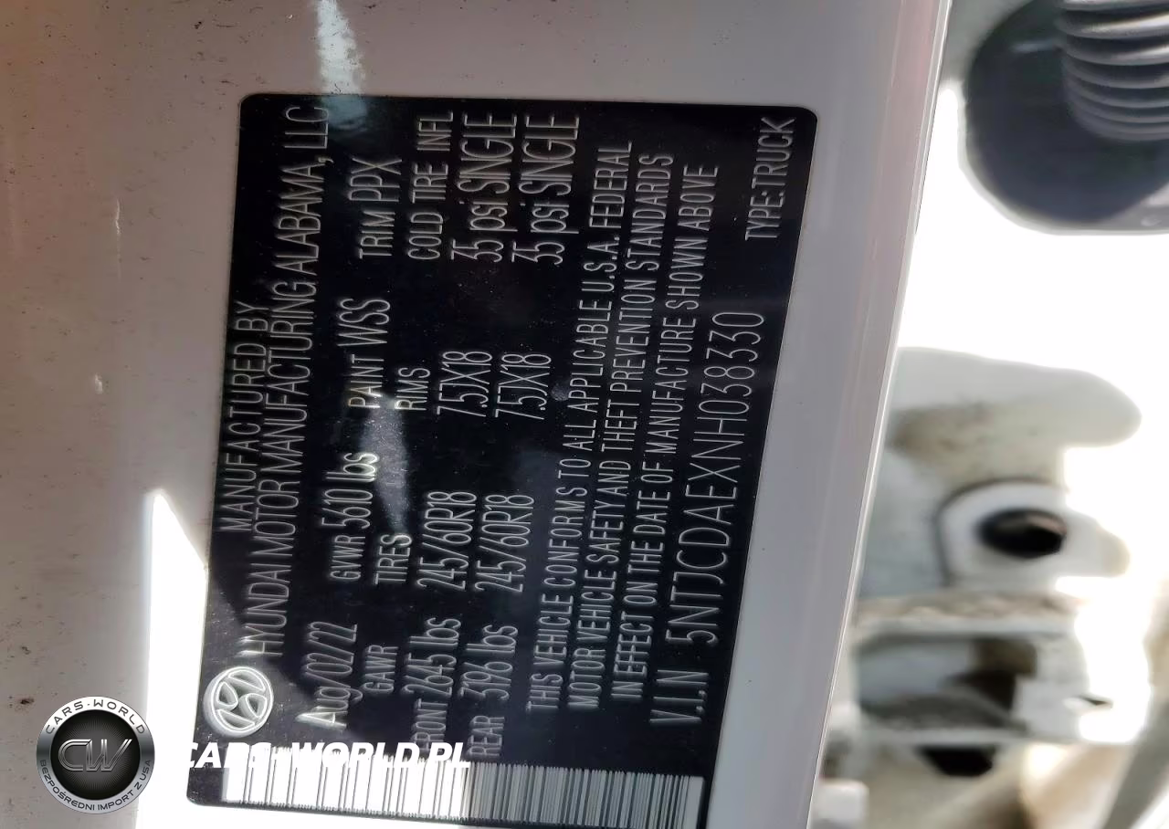 2022 Hyundai Santa Cruz Sel VIN:5NTJCDAEXNH038330 - 12