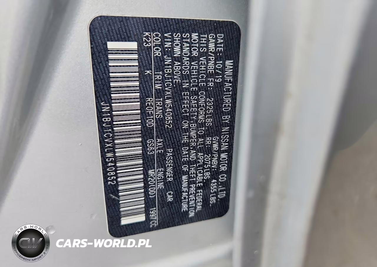 2020 Nissan Rogue Sport Sv VIN:JN1BJ1CVXLW540852 - 13
