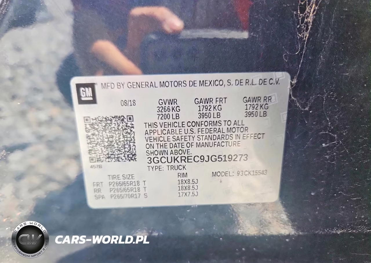 2018 Chevrolet Silverado K1500 Lt VIN:3GCUKREC9JG519273 - 12