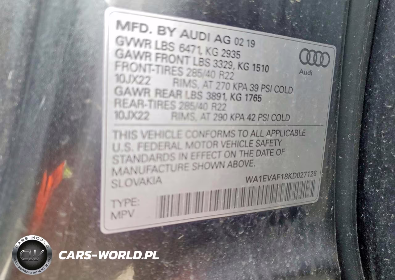 2019 Audi Q8 Premium Plus S-Line VIN:WA1EVAF18KD027126 - 14