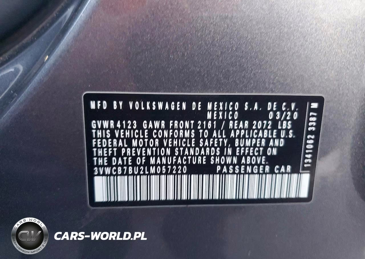 2020 Volkswagen Jetta S VIN:3VWCB7BU2LM057220 - 12