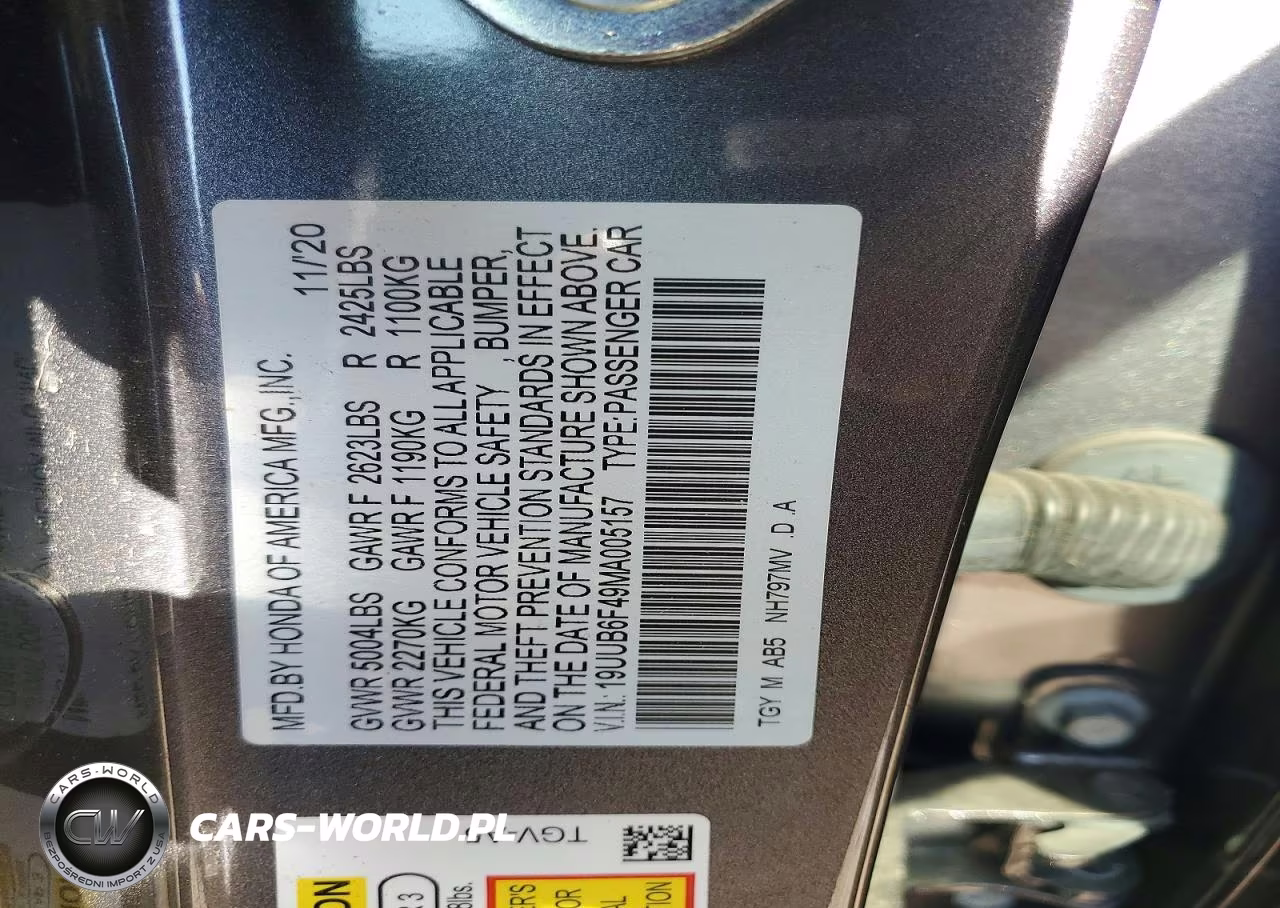 2021 Acura Tlx Technology VIN:19UUB6F49MA005157 - 12