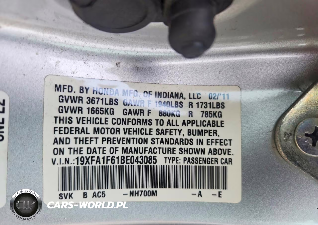 2011 Honda Civic Lx-S VIN:19XFA1F61BE043085 - 12