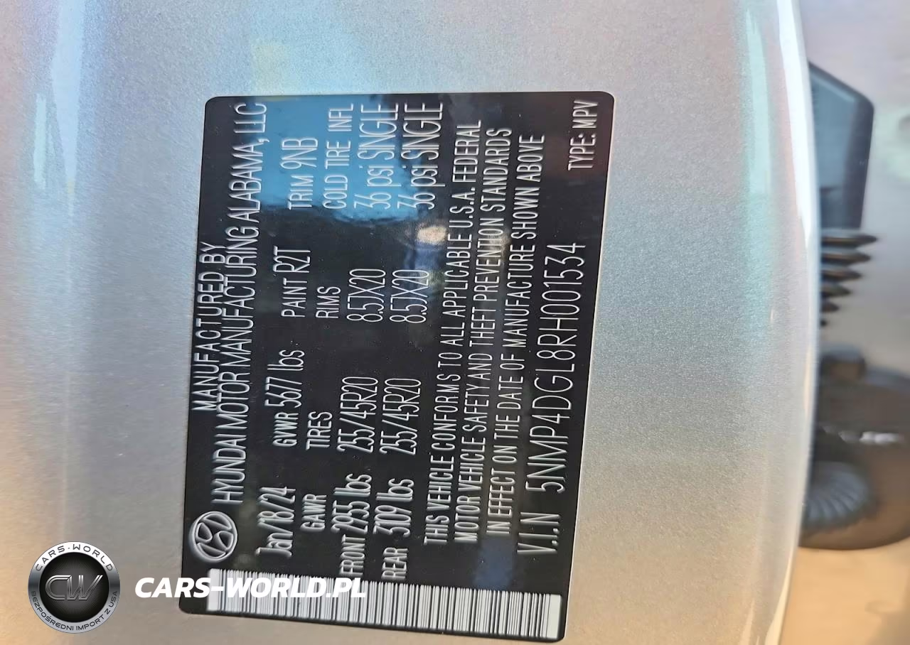 2024 Hyundai Santa Fe Limited VIN:5NMP4DGL8RH001534 - 13