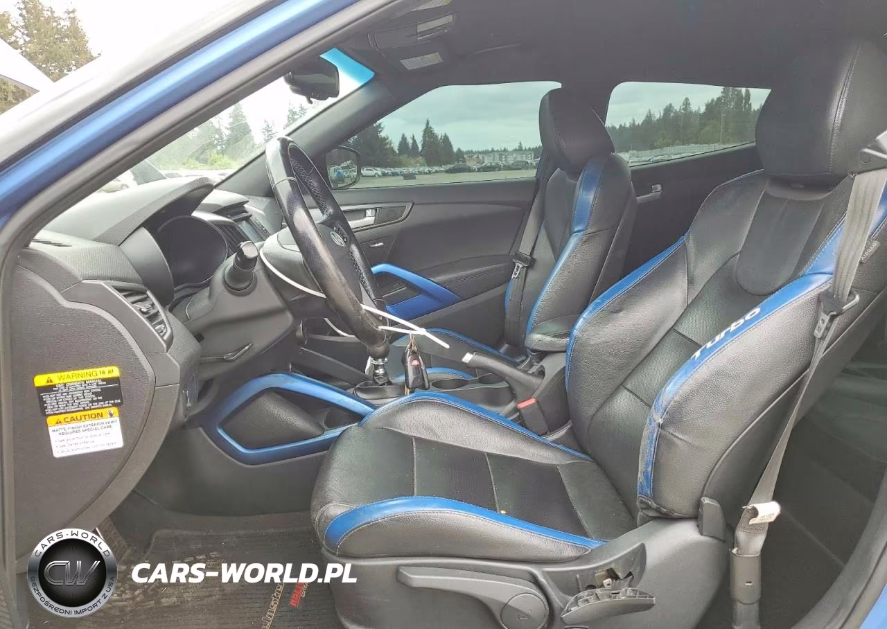 2016 Hyundai Veloster Turbo VIN:KMHTC6AE6GU264663 - 7