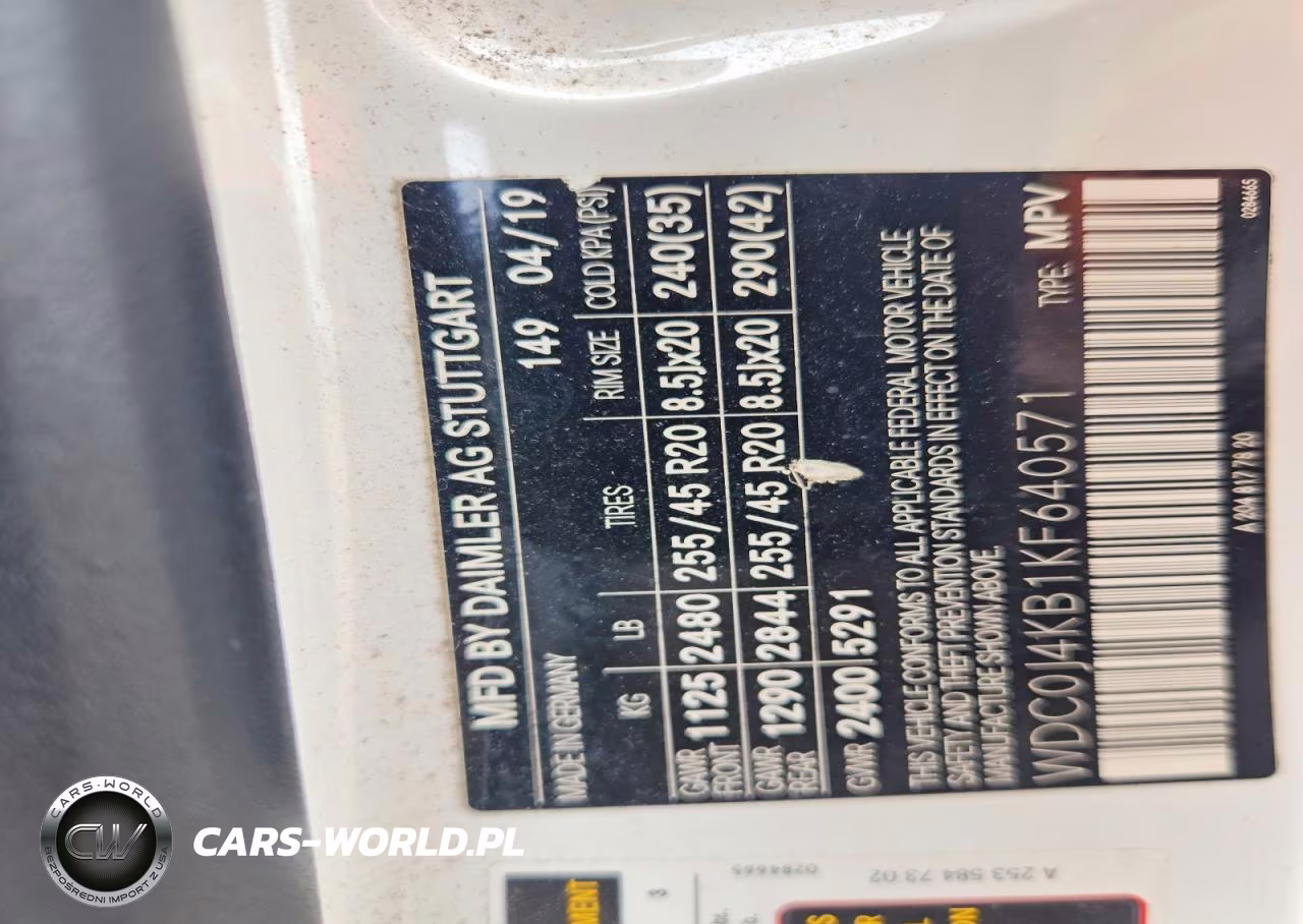 2019 Mercedes-Benz Glc 300 4Matic VIN:WDC0J4KB1KF640571 - 13