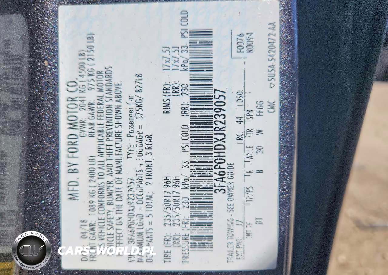 2018 Ford Fusion Se VIN:3FA6P0HDXJR239057 - 12