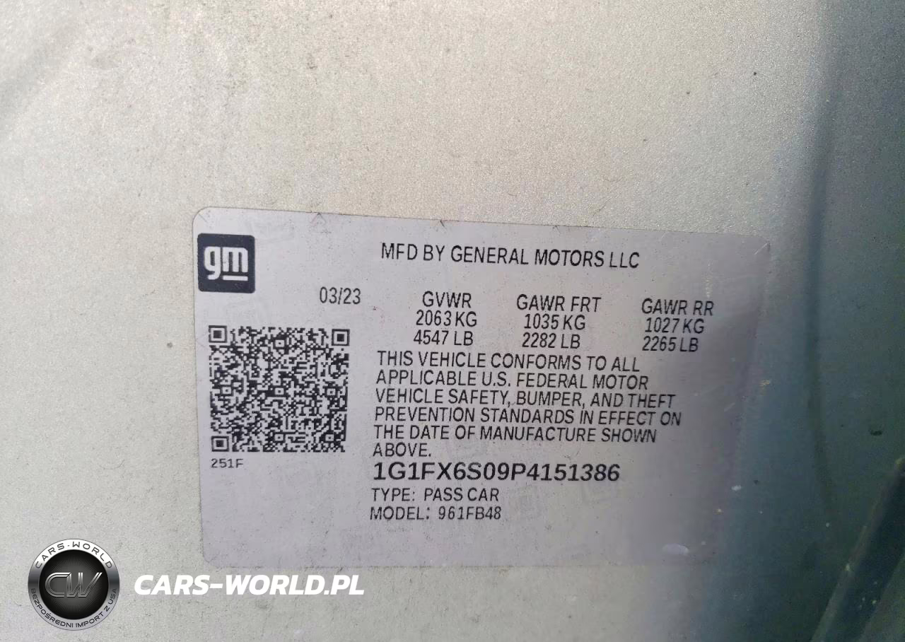 2023 Chevrolet Bolt Ev 2Lt VIN:1G1FX6S09P4151386 - 13