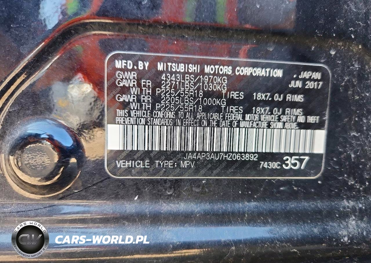 2017 Mitsubishi Outlander Sport Es VIN:JA4AP3AU7HZ063892 - 13
