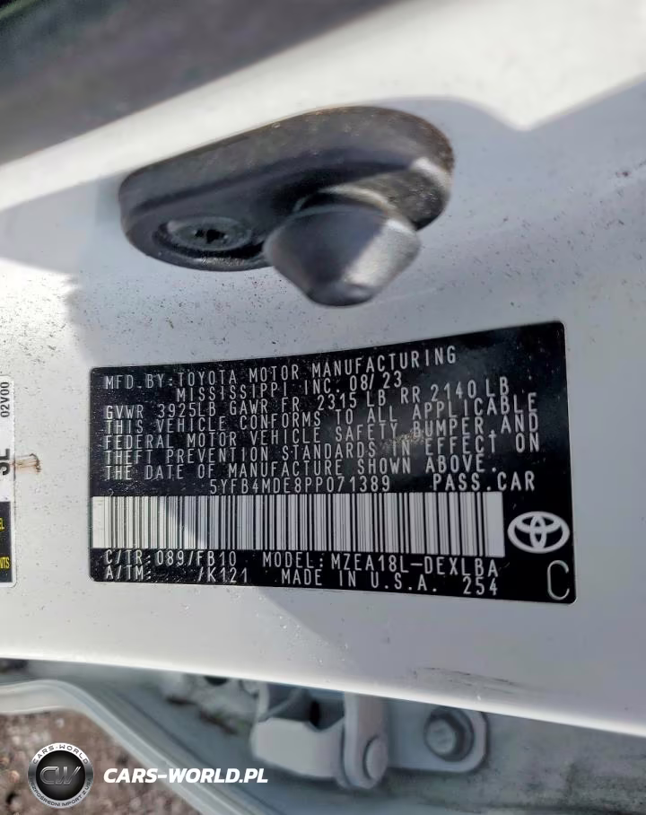 2023 Toyota Corolla Le VIN:5YFB4MDE8PP071389 - 12