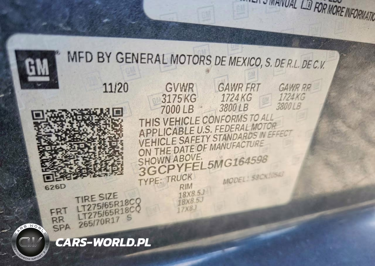 2021 Chevrolet Silverado K1500 Lt Trail Boss VIN:3GCPYFEL5MG164598 - 12