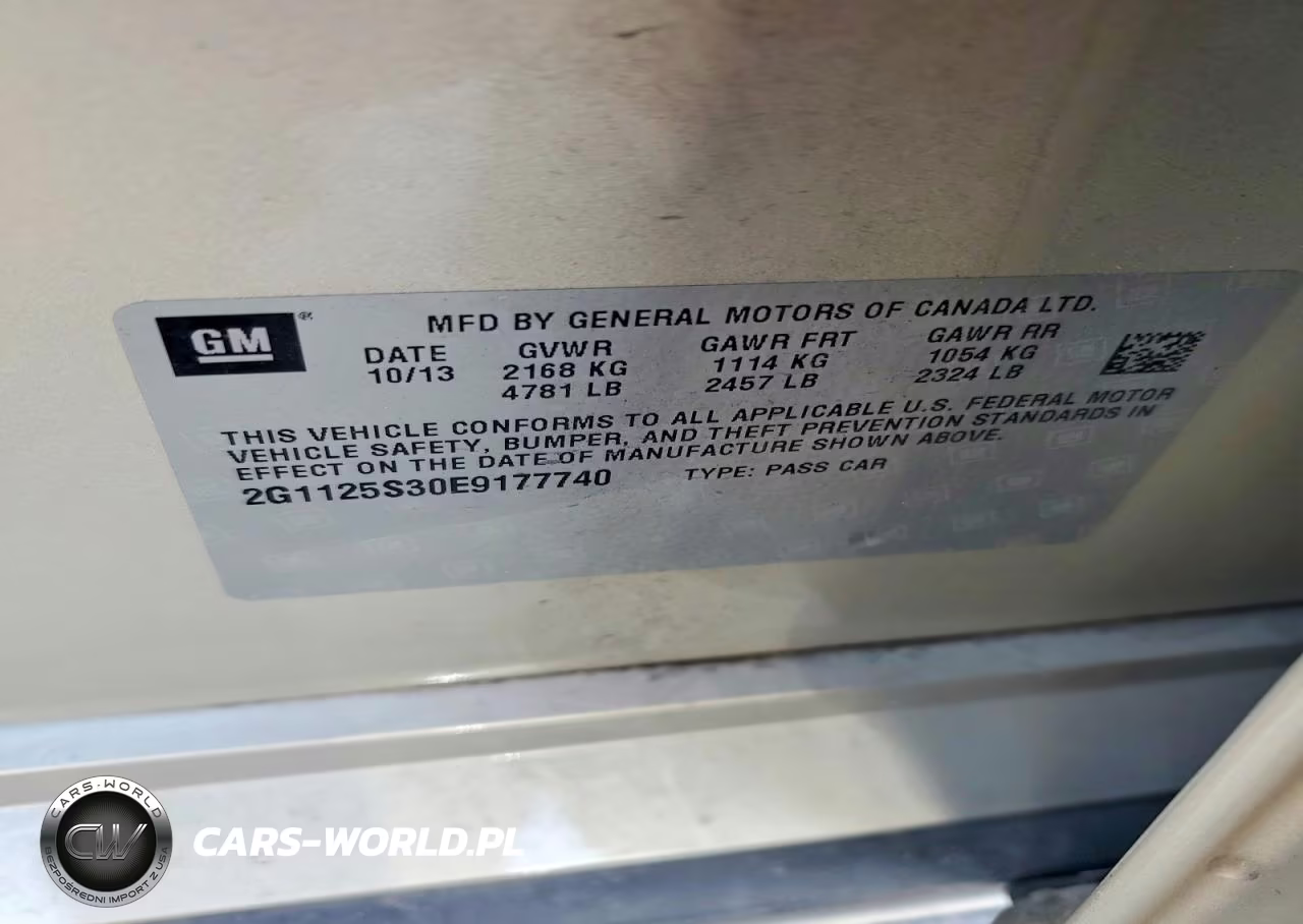 2014 Chevrolet Impala Lt VIN:2G1125S30E9177740 - 12