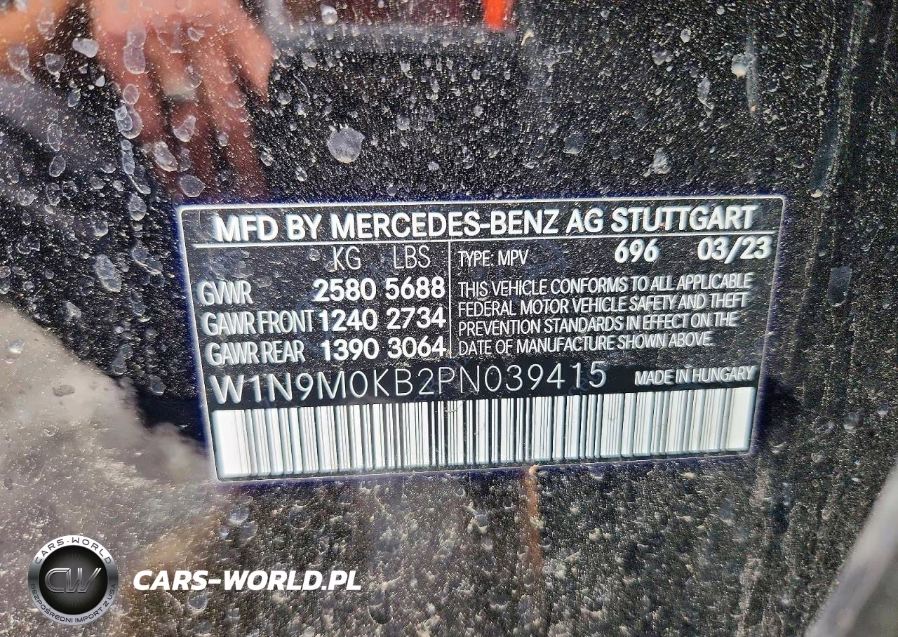 2023 Mercedes-Benz Eqb 300 4Matic VIN:W1N9M0KB2PN039415 - 13